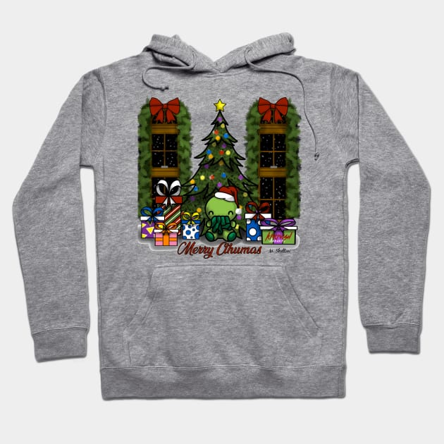 Merry Cthumas: A Cthulhu Christmas Hoodie by KnavishApparel